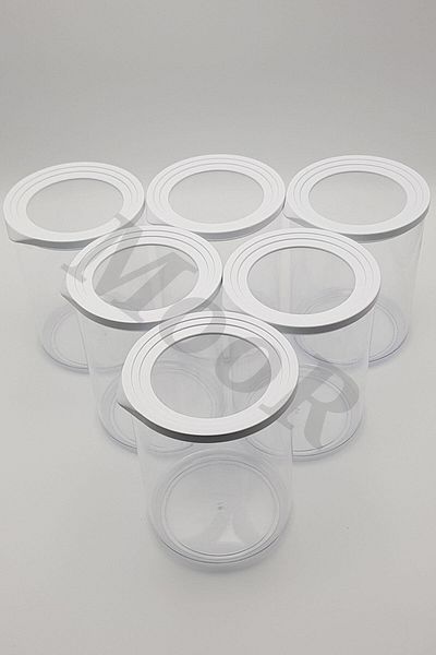 Favilla Round Sealed Box 6 Pieces 1.5lt Kitchen Food Storage Container