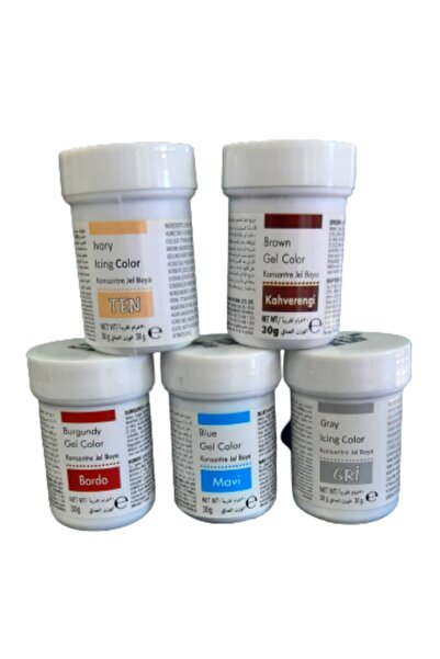 Dr. Gusto Dr Gusto 5 Li Set Ten Rengi / Kahverengi / Bordo / Mavi / Gri Jel G...