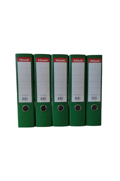 Esselte 9940 مجلد بلاستيكي عريض أخضر 5 عبوات