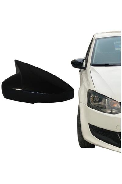 Harphour Volkswagen Polo 2019 Uyumlu Piano Black Ithal Batman Yarasa Ayna Kapağı