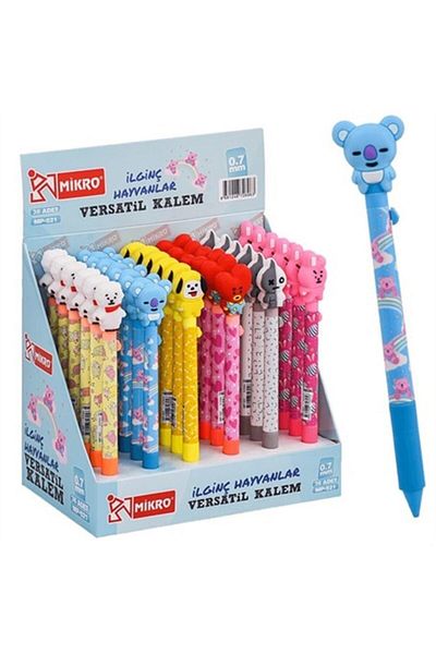 Mikro 0.7 Versatil Pen with Bts Characters (36 Pieces)