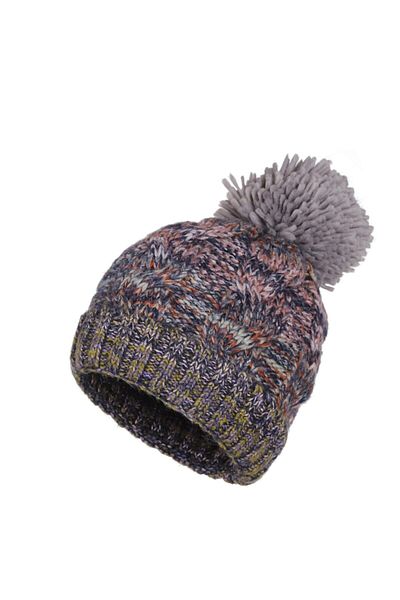 Fonem Women's Cotton Hera Beret Fo 2546 Multi Navy Blue