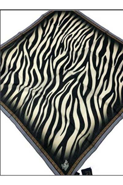 Levidor Kadın Zebra Desenli Soft Pamuk Eşarp