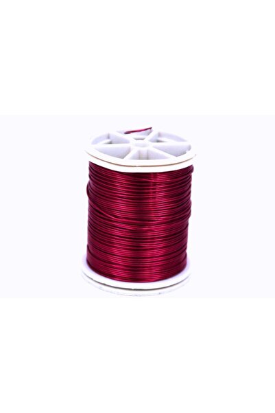 yfhobi 0.30 Mm Kırmızı Renk Bakır Tel, Bakır Çiçek Teli, Filografi Teli (47-5...