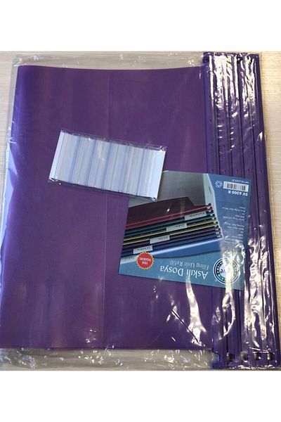 Serve Hanging File 5 Pieces Purple
