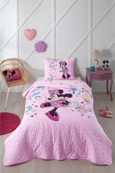 Özdilek Minnie Mouse Icon Kapitone Nevresim Takımı Tek Kişilik