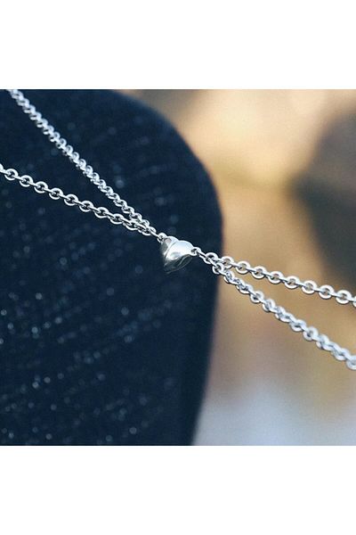 Köstebek Special Magnetic Heart Necklace for Couples 2-Piece Heart Necklace