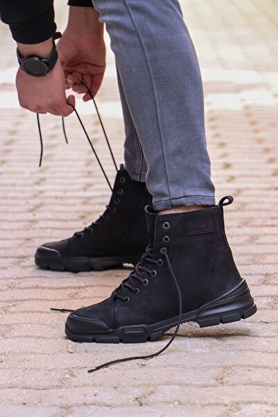 Hammer Jack Ανδρικές μπότες από γνήσιο δέρμα Bonn 21520 με φερμουάρ