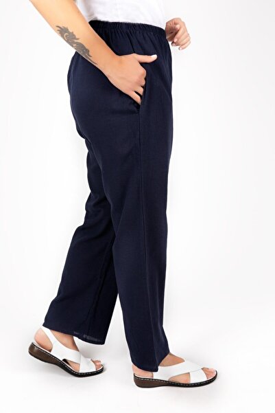 Genel Markalar Şile Bezi Bayan Pantolon Lacivert
