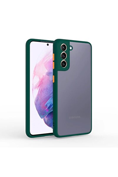 Ally Mobile Ally Sm Galaxy S21 - S30 Kamera Korumalı Premium Silikon Kılıf Yesil