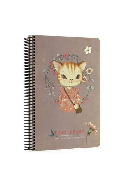 Gıpta Easy Notes Medium Size Checkered Hard Cover Notebook 120 Sheets