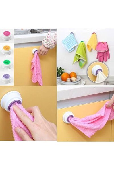 Vakia Vantuzlu Pratik Basmalı Havlu Tutacağı 2 Li Paket