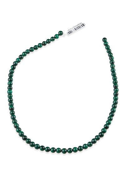 Dünya Doğal Taş 6 mm Malahit (malachit) șir de piatră naturală