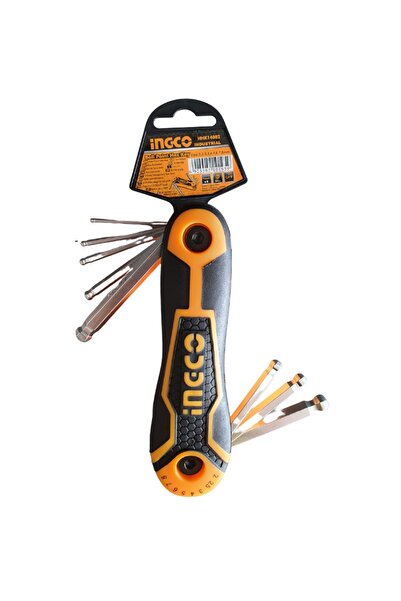 Ingco مجموعة مفاتيح كاسيت ألين - نهاية مستديرة - 8 قطع