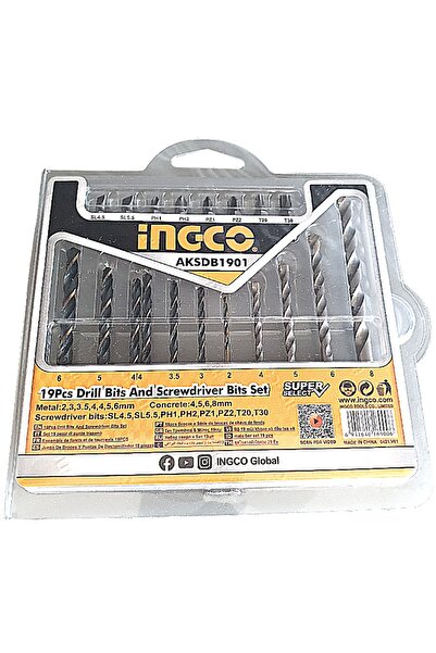 Ingco Maktap Ucu  Vidalama Seti-19 Parça