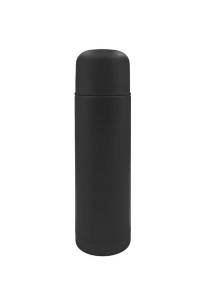 MİSSCAFE Deri Çantalı Siyah Çelik Termos 500ml