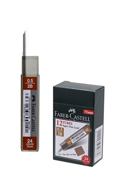 Faber Castel Faber Castell Super Fine Min 0.5mm 2B 75mm 24 Min Tube 5090127520