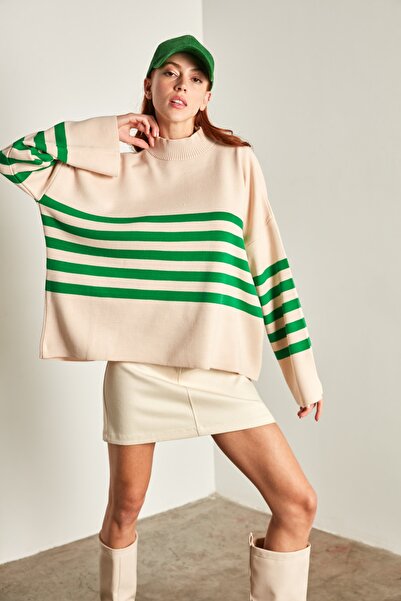 Y-London Sweater - Green - Oversize