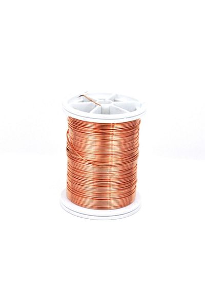 yfhobi 1 Mm Raw Copper Color Copper Wire, Copper Floral Wire, Philography Wire (Between 6-7 Mt)