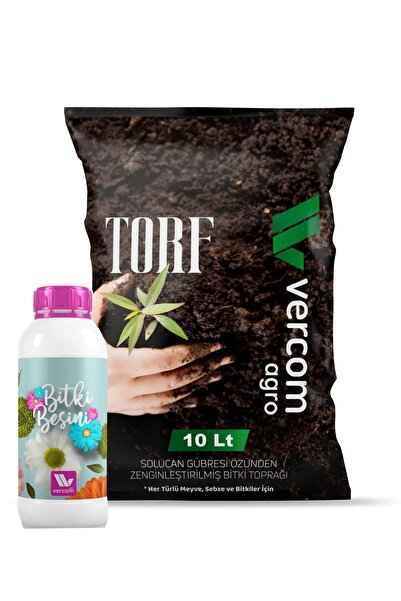 Bitki Ve Çiçekler Için; 0,5 Lt Organik Bitki Besini; 10 Lt Yüksek Kalite Ithal Torf Özel Karışım