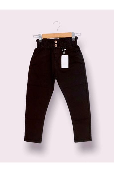Çikoby Girl's Black Jeans Mom Jean
