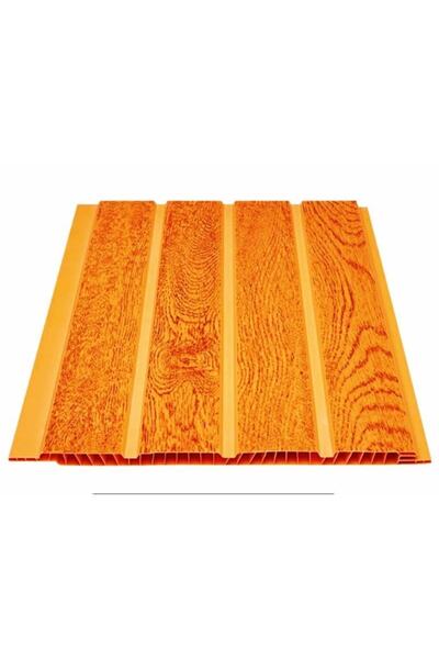 SerProfil Düz Açık Meşe Plastik Pvc Duvar Tavan Lambiri / 20 Adet 20cm X 1,5 ...