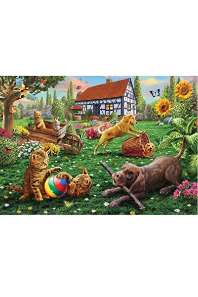 Ks Puzzle العلامة التجارية: 20005 Ks، الكلاب والقطط اللعب 500 قطعة الفئة: لغز