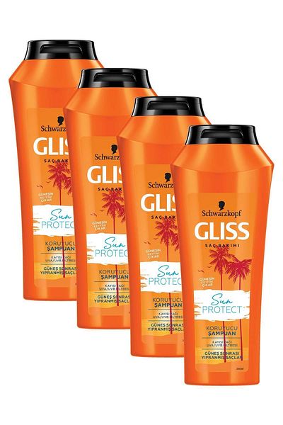 Gliss Sun Protect Sunscreen Shampoo Set of 4 - 500 ml