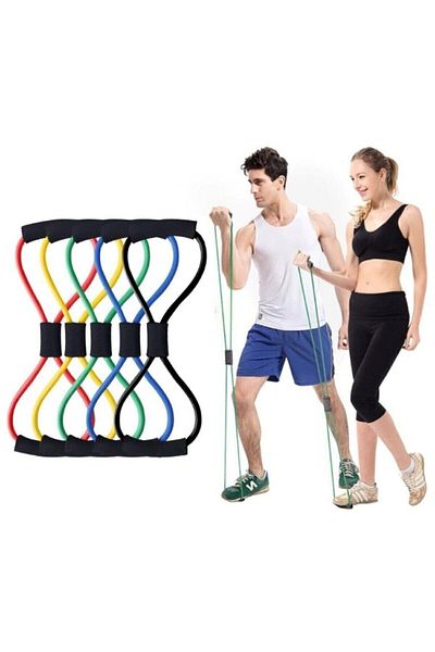 pekial Exercise Sports Pilates Soft Sponge Handle Body Building And Shaping Green Resistance Rubber