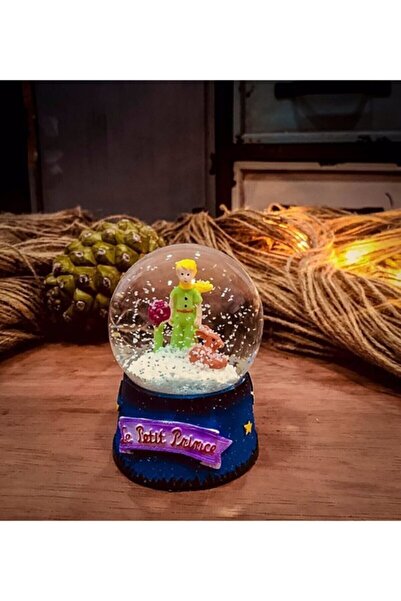 herkesetoptantic Küçük Prens Temalı Işıklı Müzikli Orta Boy Kar Küresi