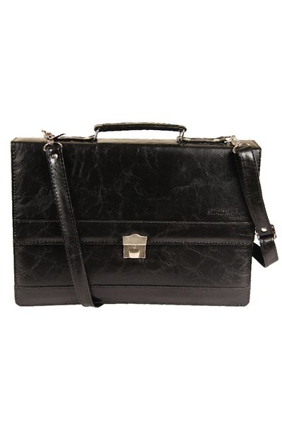 Alone Black S. Leather Briefcase 1207