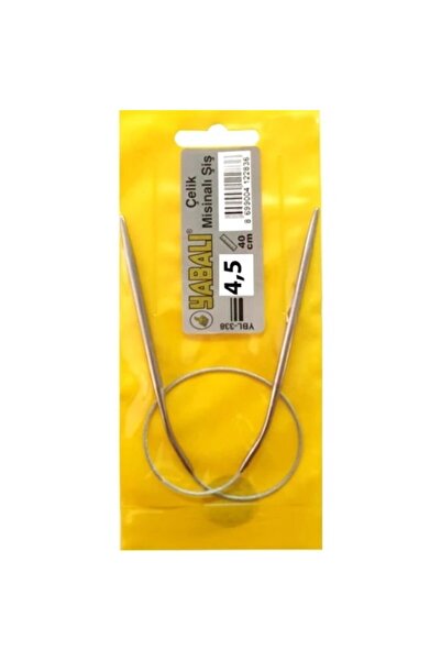 Yabalı 40 cm Misinalı Çelik Şiş 4.5mm