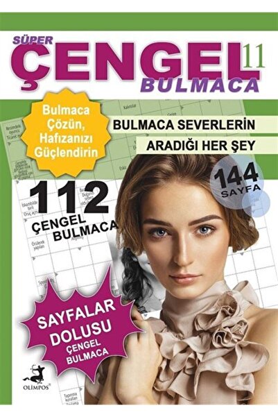 Olimpos Yayınları Süper Çengel Bulmaca 11 kitabı - Bertan Kodamanoğlu - Olimp...