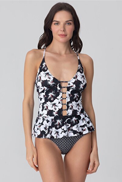 Kom Ceroit Floral Skirt Подробен бански костюм