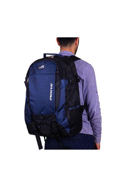 Strong Bag Μαύρο σακίδιο πλάτης Strong Large Size Mountaineer - Θήκη φορητού υπολογιστή 17-18,4 ιντσών