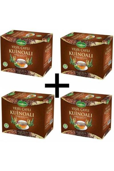 Mindivan Yeşil Çaylı Kinoa Karışık Bitki Çayı 30 Süzen Poşet 4 Kutu Çay-4