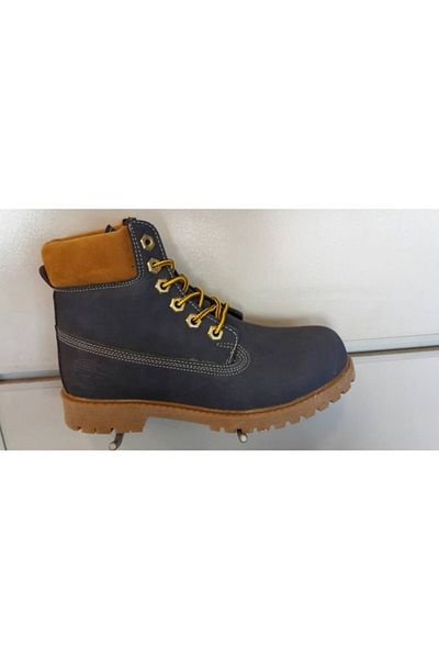 Jump 12283 Παιδικές μπότες D-navy blue με φερμουάρ και κορδόνια