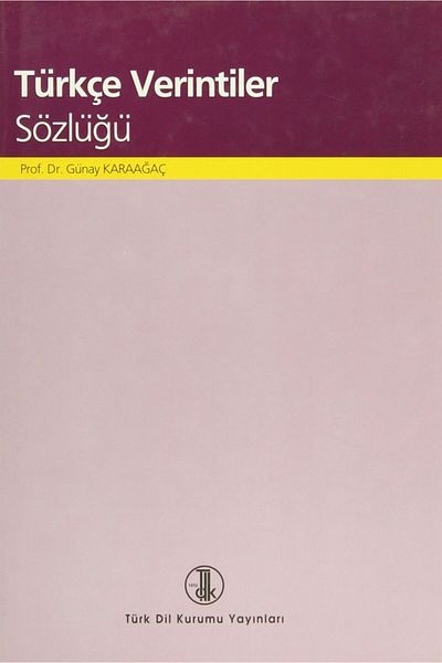 Türk Dil Kurumu Yayınları قاموس الإدراجات التركية - Günay Karaaç9789751620217