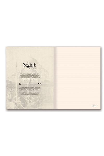 Le Color Istanbul Engraving Mini Journal Striped Tophane