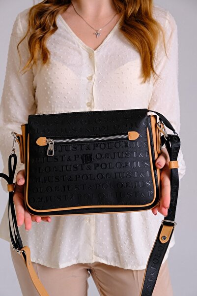 Just Polo Kadın 3 Bölmeli Ayarlanabilir Uzun Askılı Postacı Ve Omuz Çantası P...