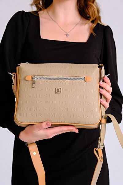 Just Polo Kadın 3 Bölmeli Ayarlanabilir Uzun Askılı Postacı Ve Omuz Çantası P...