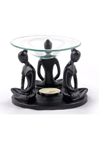 elif aksesuar Meditasyon Temalı Bayan Figürlü Buhurdanlık