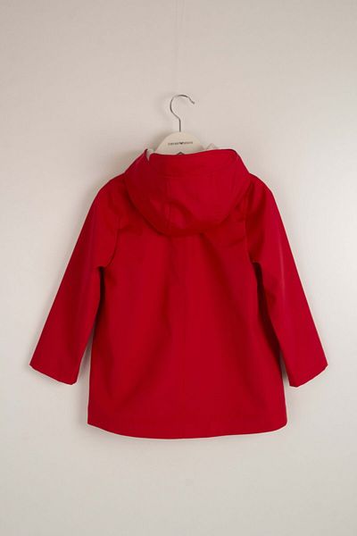 Aslı Türkoğlu Red Plain Pocket Children's Raincoat
