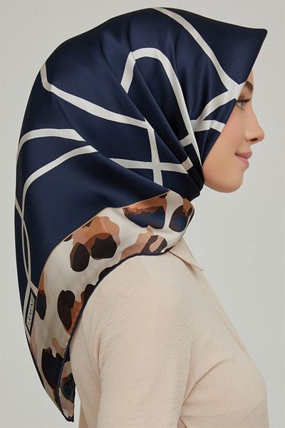 Armine Μεταξωτό Φουλάρι 8653d-21 Sura Silk Nostalgia