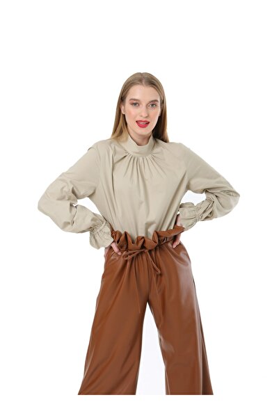 cielo atelier Versay Poplin Krem Gömlek