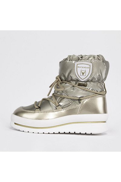 BUCKHEAD Buck1081 Fairy Wp Παιδικές αδιάβροχες χρυσές κίτρινες μπότες χιονιού