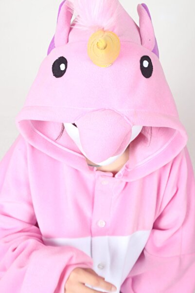 YÜSÜ Yetişkin Kigurumi Unicorn Kostümü Gereksiz Şeyler Hayvan Kostümü