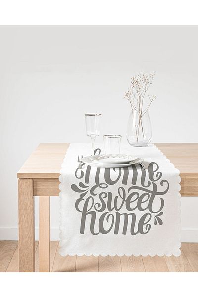 Realhomes Grey Home Sweet Home Modern Printed Runner