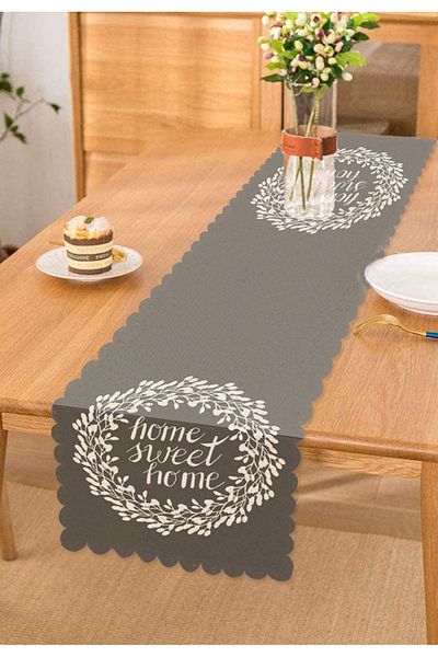 Realhomes Home Sweet Home Runner decorativ cu imprimare digitală