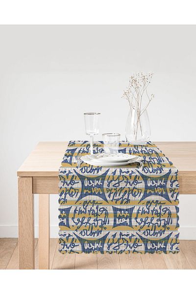 Realhomes Jeans Motiv Text Motiv Design Special Alergăr Decorativ